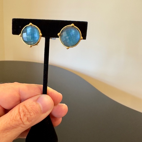NWT Authentic luxury spring summer rare Julie Vos  Gemstone Statement Earrings - Picture 5 of 17
